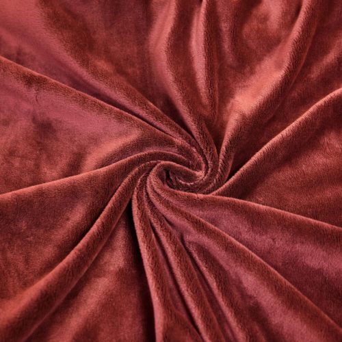 Pretty Fabrics Ketchup Solid Smooth Minky Fleece Fabric Textile - (Pre-Order)