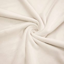 Pretty Fabrics Ecru Solid Smooth Minky Fleece Fabric Textile - (Pre-Order)