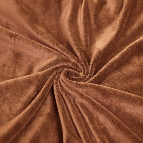 Pretty Fabrics Mocha Bisque Solid Smooth Minky Fleece Fabric Textile - (Pre-Order)