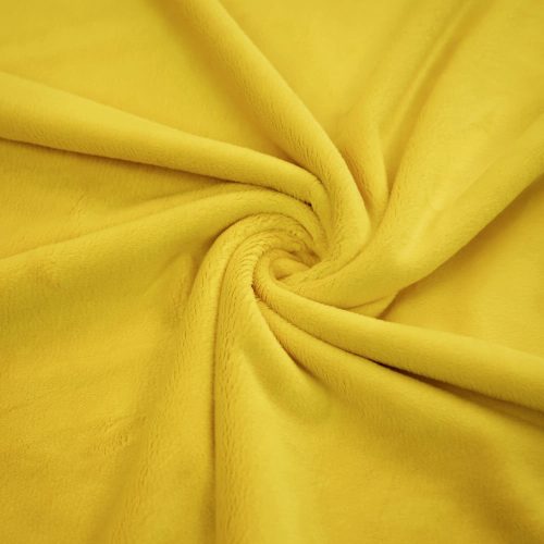 Pretty Fabrics Mustard Solid Smooth Minky Fleece Fabric Textile - (Pre-Order)
