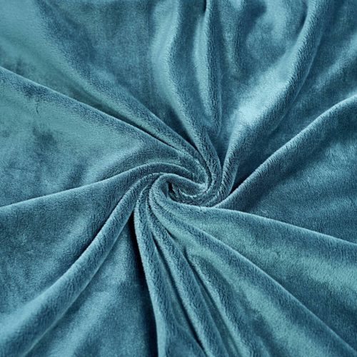 Pretty Fabrics Niagara Blue Solid Smooth Minky Fleece Fabric Textile - (Pre-Order)