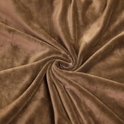 Pretty Fabrics Őzbarna Sima Minky Anyag - 380g/m2