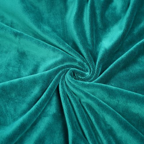 Pretty Fabrics Dark Turquoise Solid Smooth Minky Fleece Fabric Textile - (Pre-Order)