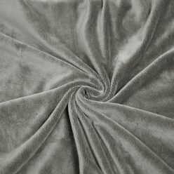 Pretty Fabrics Grey Solid Smooth Minky Fleece Fabric Textile - (Pre-Order)