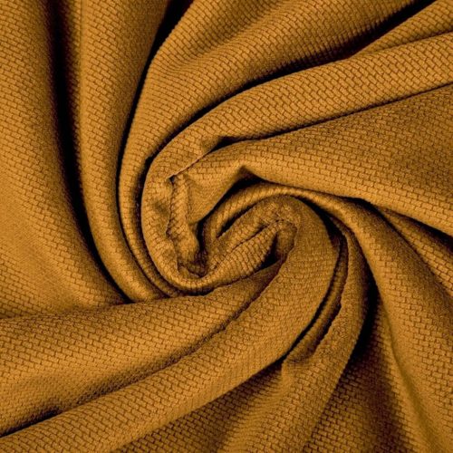 Pretty Fabrics Mustársárga Bársony Velvet Anyag - 220g/m2