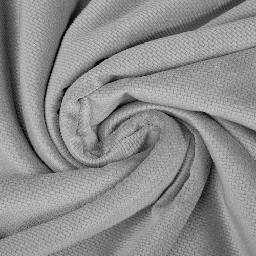 Pretty Fabrics Szürke Bársony Velvet Anyag - 220g/m2