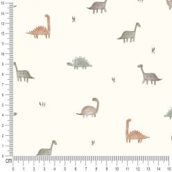 Pretty Fabrics Dínók 1 Prémium Dizájnos Műbőr Ökobőr Vegán Bőr Méteráru Textil Kelme Anyag - 600g/m2